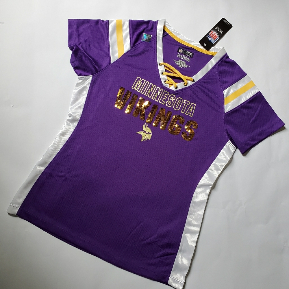 NFL Women's dri fit short sleeve Minnesota Vikings